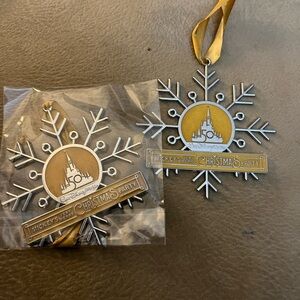 2 Disney World 50th Anniversary Mickeys Very Merry Christmas Party Ornament 2022